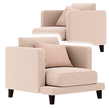 Delavega C33: Stylish Armchair for Modern Living 3D model image 1 