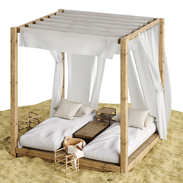 Seaside Serenity Lounge Set 3D model image 1 