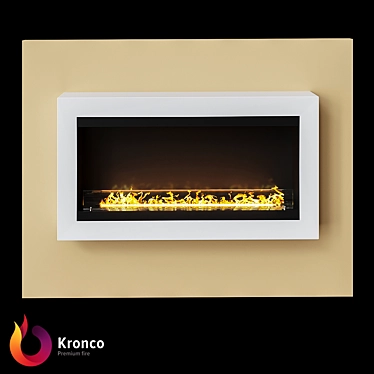 Volar Wall-Mounted Bioethanol Fireplace 3D model image 1 