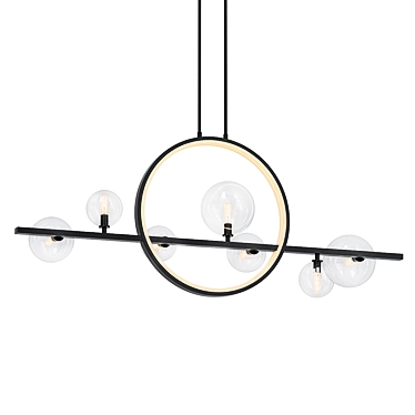 Iona Halo Pendant Light Kit 3D model image 1 
