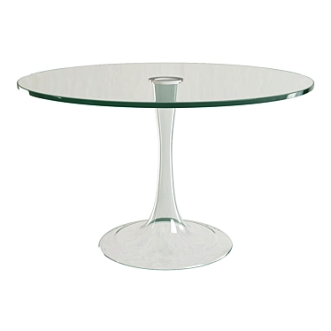 Sleek Funghetti Glass Table 3D model image 1 