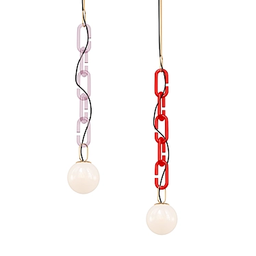 Decorative Chain Pendant Light 3D model image 1 