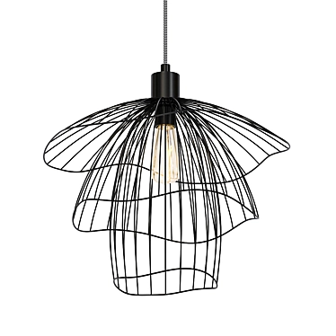 Title: Mody Scandinavian Mesh Pendant 3D model image 1 