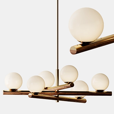 Elegant Tanner Chandelier: Enhance Your Space 3D model image 1 