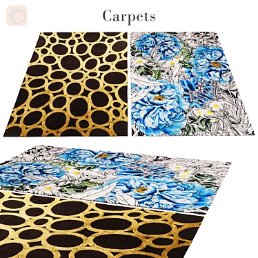 Premium Poly Cotton Rug 3D model image 1 