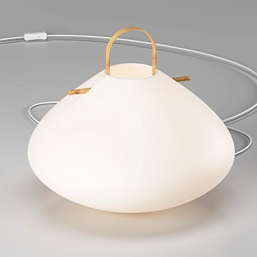 Zelma AM.PM Lamp Stand - White 3D model image 1 