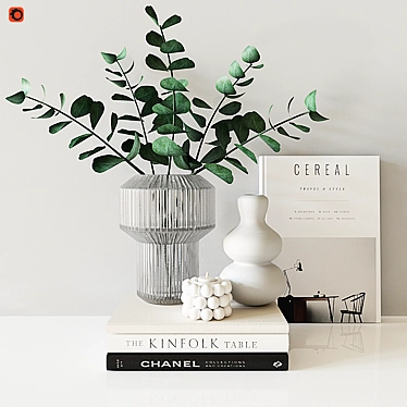 Elegant Home Decor Set 3D model image 1 