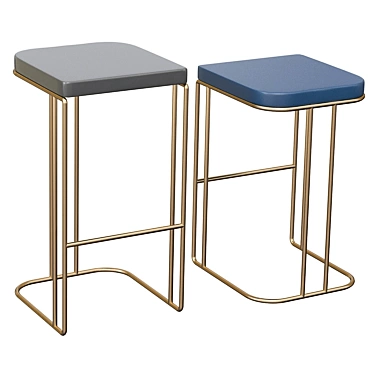 Sedis Stool: Low, Bar, High 3D model image 1 