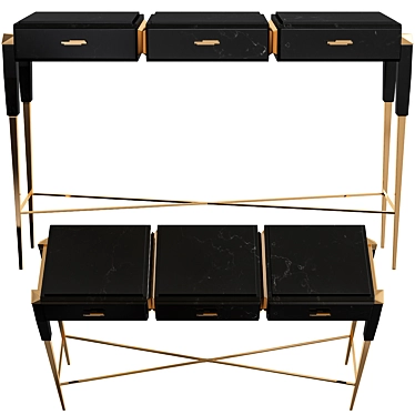 Luxurious Spear Console Table 3D model image 1 