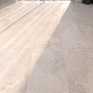 Navona Bone Cross Floor Tile 3D model image 1 