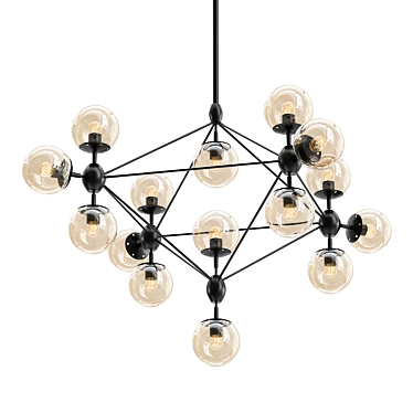 Modern Molecular Chandelier 3D model image 1 