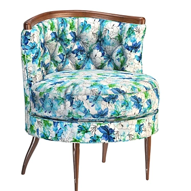 Modern Bixby Lounge Chair 3D model image 1 