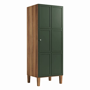 Andersen Single Door Wardrobe, 70 x 190 x 60 cm 3D model image 1 