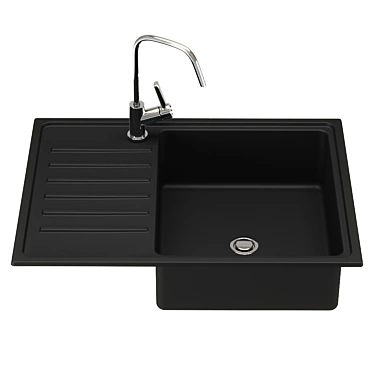 Stylish Blanco ZIA Sink 3D model image 1 