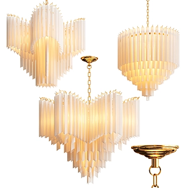 Elegant Eichholtz Chandelier Collection 3D model image 1 