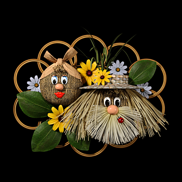 Vintage Family Wall Decor 3D model image 1 