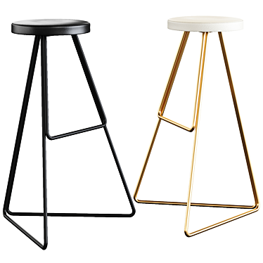 Coleman Stool: Stylish Seating Solution 3D model image 1 