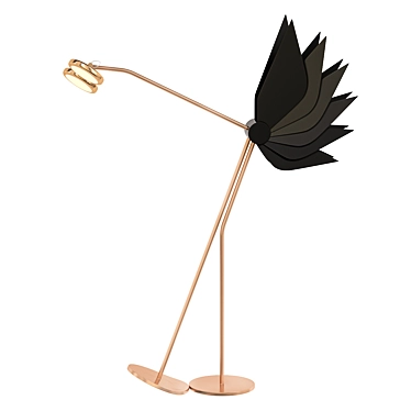 Elegant Bird-Inspired Floor Lamp 3D model image 1 