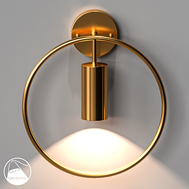 Modern Ring Sconce - LampsShop.ru 3D model image 1 