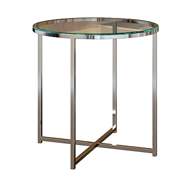 Sleek Glass Table Vivid 3D model image 1 