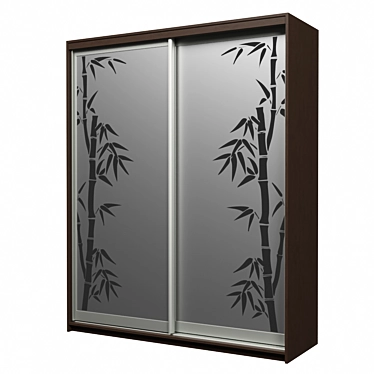 Customizable Mirror Closet 3D model image 1 