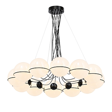 Elegant Sarfatti 2109 Chandelier 3D model image 1 