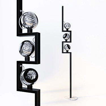Sleek Lelii Design Floor Lamp 3D model image 1 