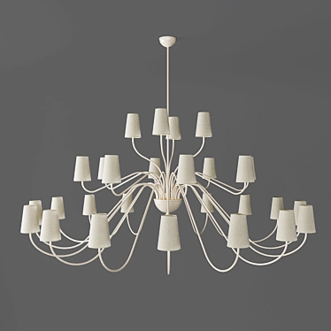 Elegant Illumination: Amantide Chandelier 3D model image 1 