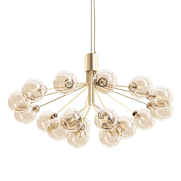 Golden Elegance: Apiales 18 Brushed Brass 3D model image 1 