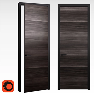 Naturally Beautiful Domani Doors 3D model image 1 