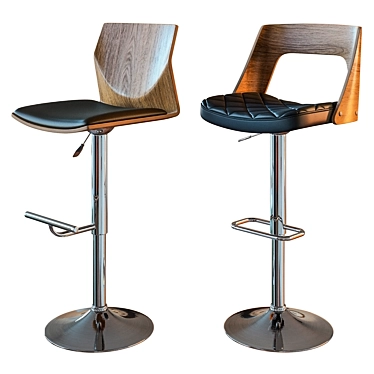 JY Philip Bar Stools (Set of 2) 3D model image 1 