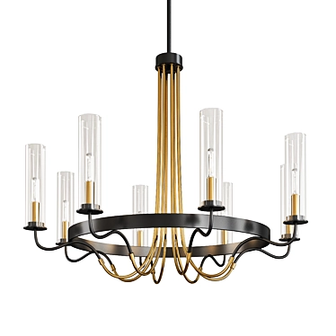 Elegant Kearney Chandelier - Stunning Lighting Fixture 3D model image 1 