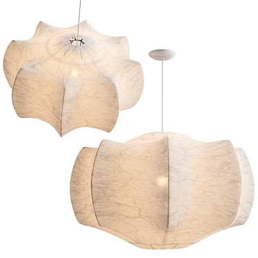 Ethereal Cocoon Pendant: Flos Viscontea 3D model image 1 