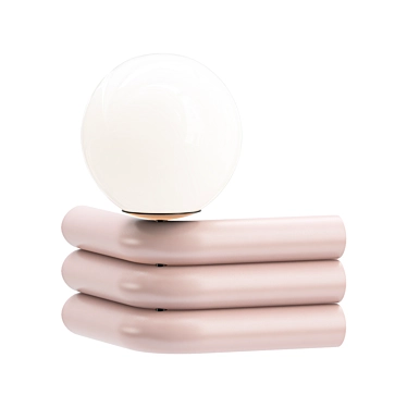 Sleek Lychee Lamp: Soft Geometry 3D model image 1 