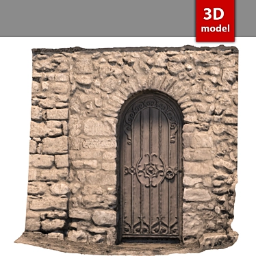 High-Resolution Door Model 3D model image 1 