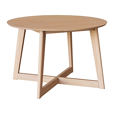 Elegant Round Maryse Table 3D model image 1 