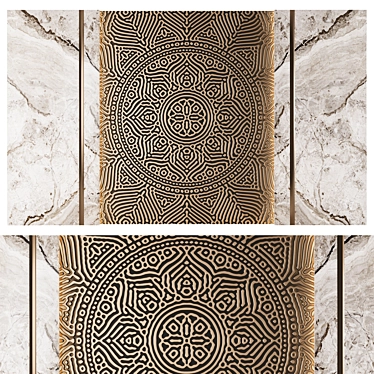 Patterned Wall Panel - 3000x5000mm 3D model image 1 