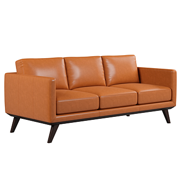 Abbyson Living Jenkins Mid Century Leather Sofa