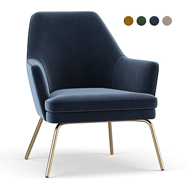 Habitat Celine Accent Chair - Stylish and Comfortable 3D model image 1 