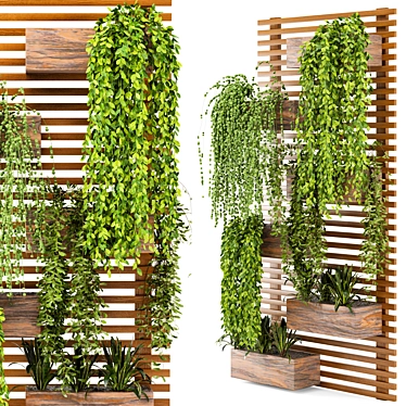 Vertical Planter Pots for Outdoor Plants - Set of 62 3D model image 1 