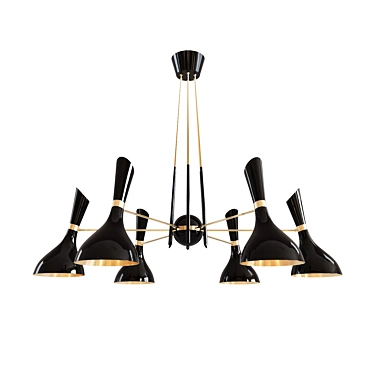 Nordic Style: Helsinki Suspension Lamp 3D model image 1 