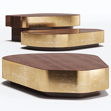 Sleek Minimalist Cerne Coffee Tables 3D model image 1 