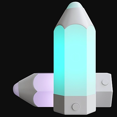 Colorful LED Desk Lamp - Ikea Pelarboj 3D model image 1 