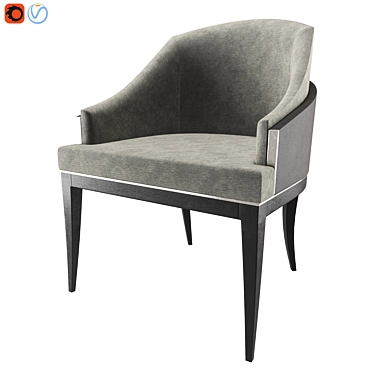Sophisticated Wolfe Dining Chair 3D model image 1 