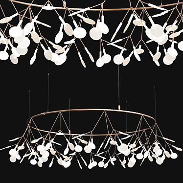 Elegant Moooi Heracleum Lighting 3D model image 1 