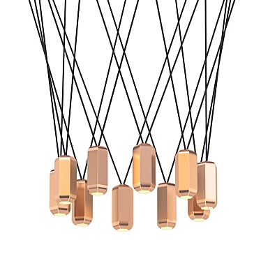 Clustered Elegance: Brixton Pendant 3D model image 1 