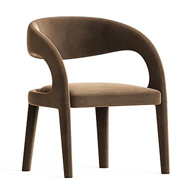 Elegant Hawkins Dining Chair 3D model image 1 