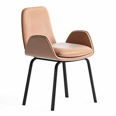 Elegant Comfort Dining Chair 3D model image 1 