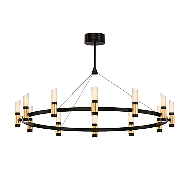 Enchanting Glow Pendant Chandelier 3D model image 1 