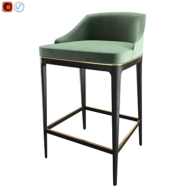 MINDEL Bar Stool: 3Dmax File, Full Texture 3D model image 1 